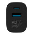 TESLA lādētājs T220 25W melns (USB-A, USB-C) TESLA lādētājs T220 25W melns (USB-A, USB-C)