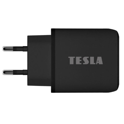 TESLA lādētājs T220 25W melns (USB-A, USB-C) TESLA lādētājs T220 25W melns (USB-A, USB-C)