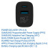 TESLA lādētājs T220 25W melns (USB-A, USB-C) TESLA lādētājs T220 25W melns (USB-A, USB-C)