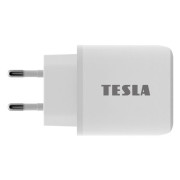 TESLA lādētājs T220 25W balts (USB-A, USB-C)