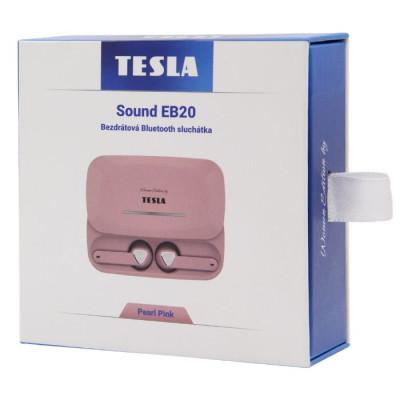 TESLA Sound EB20 Bluetooth austiņas Pearl pink TESLA Sound EB20 Bluetooth austiņas Pearl pink