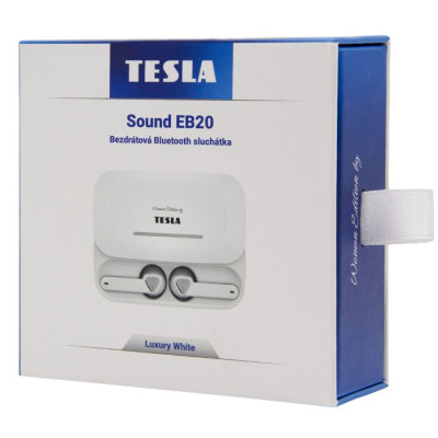 TESLA Sound EB20 Bluetooth austiņas Luxury white TESLA Sound EB20 Bluetooth austiņas Luxury white