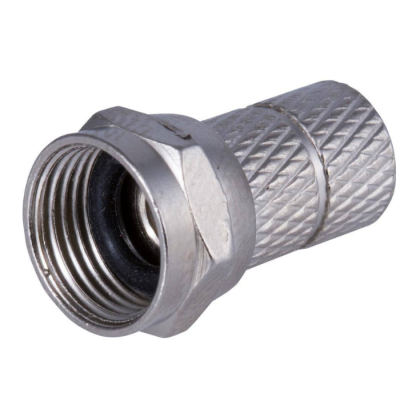 F-konektors RG6 gumijas izolācija F-konektors RG6 gumijas izolācija