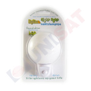 LED nakts lampa apaļa ar slēdzi JBB-DJ04B