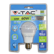 LED spuldze 10W E27 A60 silta gaisma VTAC