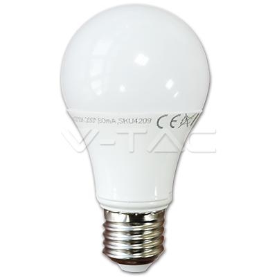 LED spuldze 10W E27 A60 VTAC LED spuldze 10W E27 A60 VTAC