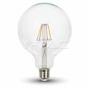 LED spuldze 10W Filament E27 G125 2700K VTAC
