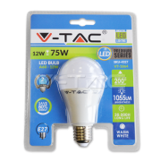 LED spuldze 12W E27 A60 Thermoplastic 2700K VTAC