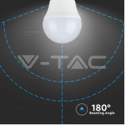 LED spuldze 4W E27 G45 4500K VTAC