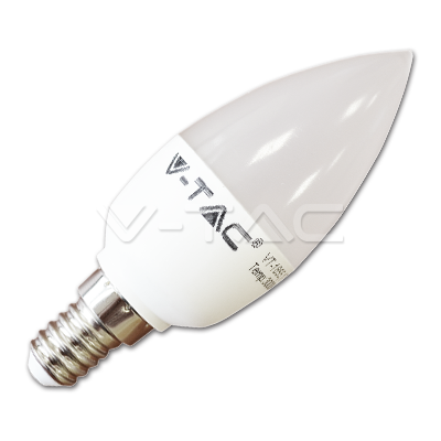 LED spuldze 6W E14 Candle 4500K VTAC LED spuldze 6W E14 Candle 4500K VTAC