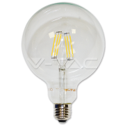 LED spuldze 6W Filament  E27 G125 2700K VTAC