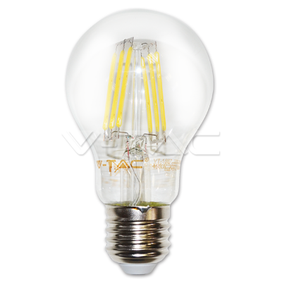 LED spuldze 6W Filament E27 A60 4000K VTAC LED spuldze 6W Filament E27 A60 4000K VTAC