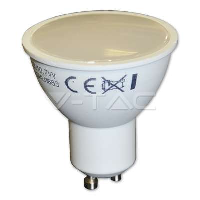 LED spuldze 7W GU10 silta gaisma VTAC LED spuldze 7W GU10 silta gaisma VTAC