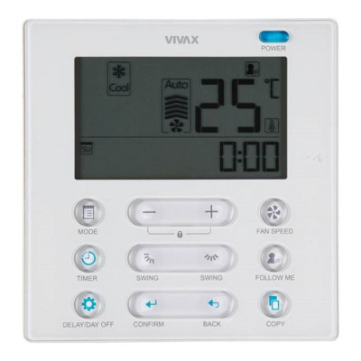 Kasešu bloks VIVAX cassette ACP-09CCIFM25AERI2+PANEL Kasešu bloks VIVAX cassette ACP-09CCIFM25AERI2+PANEL