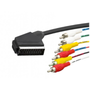 Savienotājvads Scart-6RCA 1,5 m