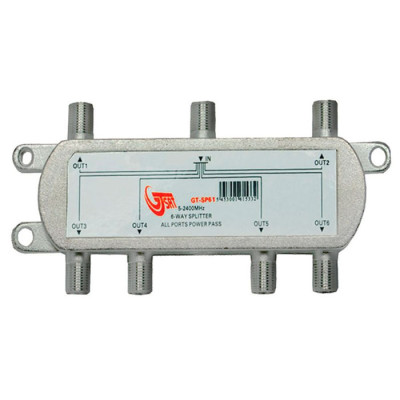 Dalītajs (aktīvs) GT-SP61 6x1 5-2400 MHz Dalītajs (aktīvs) GT-SP61 6x1 5-2400 MHz