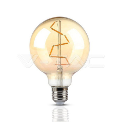 LED spuldze 4W E27 G95 2200K VTAC LED spuldze 4W E27 G95 2200K VTAC