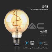 LED spuldze 4W E27 G95 2200K VTAC