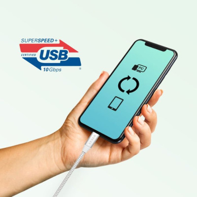 Tesla kabelis USB-C/USB-C 100W 1m Tesla kabelis USB-C/USB-C 100W 1m