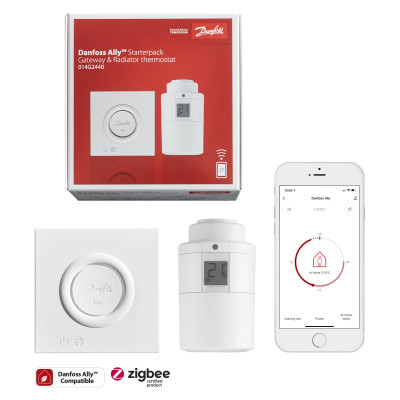 Starta paka Danfoss Ally Centrālais bloks + termostats (014G2440) Starta paka Danfoss Ally Centrālais bloks + termostats (014G2440)
