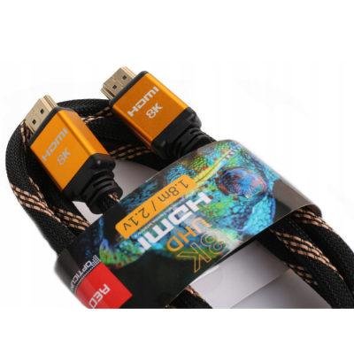 Savienotājvads HDMI-HDMI Opticum 1,8m 2.1V 8K UHD Savienotājvads HDMI-HDMI Opticum 1,8m 2.1V 8K UHD